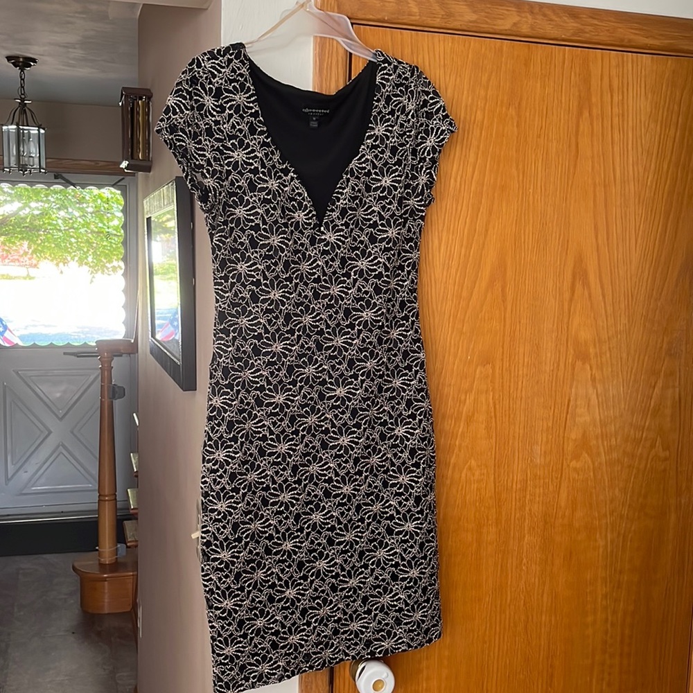 Black and gold Connected Apparel Cocktail Dress Size 10